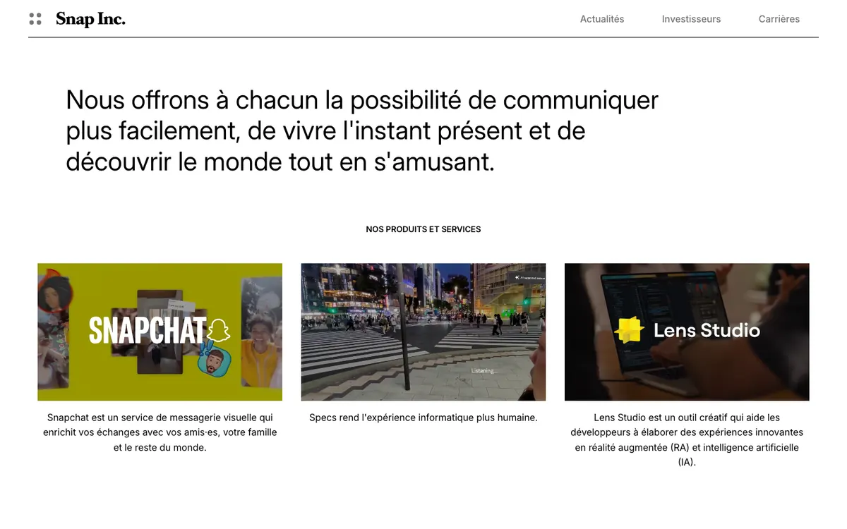 Snapchat official site