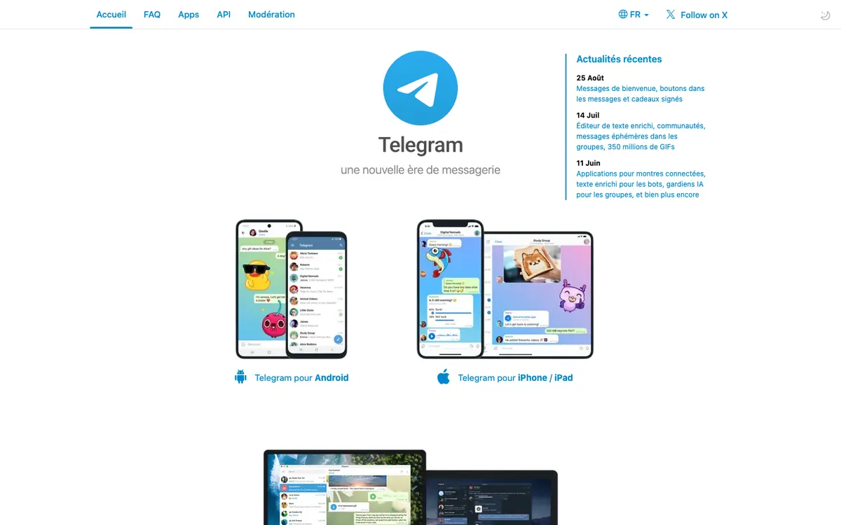 Telegram official site